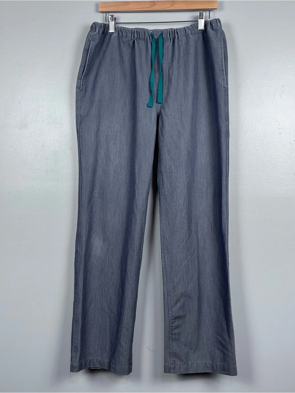 Figs Men's Technical Collection Pisco Graphite Drawstring Scrub Pants Size M